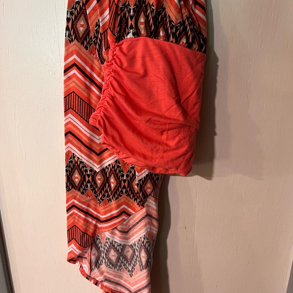 Asymmetrical strapless dress